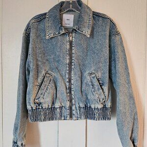 MNG Denim Bomber Jacket